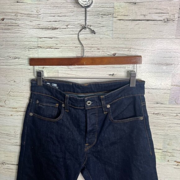 G-Star Raw 3301 Button Fly Straight Jeans Men's 28 - Picture 3 of 9